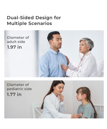 Scienlodic Double-Sided Stethoscope - Professional Light Pink Stethoscope for Doctors Nurses & Students | Customized Gold-Plated Design - Buy Online on SooperMarket.com