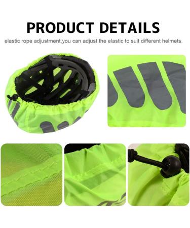 Waterproof Bicycle Helmet Rain Cover - 2-Piece Unisex Rain Protection for Men & Kids - Black & Green - Buy Online on SooperMarket.com