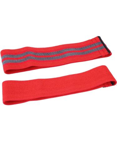 TREETDOBV Hip Glute Resistance Bands - Durable Fabric Elastic Workout Bands for Men & Women - Perfect for Leg & Thigh Exercises - Set of 3 Red Fitness Bands - Buy Online on SooperMarket.com