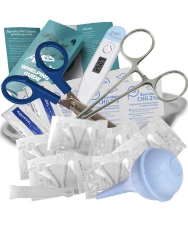 Alpha Dog Puppy full Whelping Kit pet birthing set Aspirator Welping Guide (849)