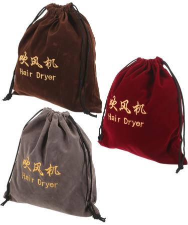 NOLITOY 9 Pcs Hair Dryer Storage Bag Hair Dryer Case Blow Dryer Bag Velvet Storage Bag Hair Dryer Bag Fabric - Buy Online on SooperMarket.com