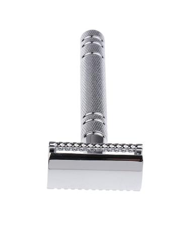 Predolo High-Quality Silver Safety Razor for Men Classic Double-Edged Design Perfect for a Luxurious Shave - Buy Online on SooperMarket.com