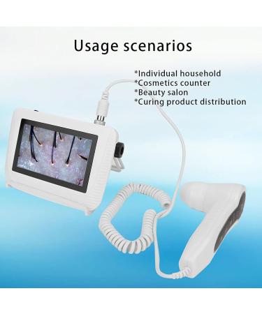 Asixxsix Skin Diagnosis Hair Analyzer | 5 Inch LCD Digital Tester for Hair & Skin | Rechargeable Follicle & Oil Magnifying Device - Buy Online on SooperMarket.com