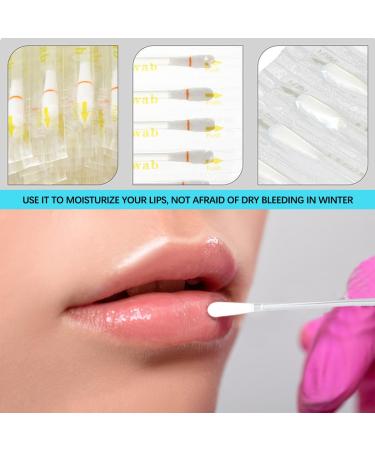 100Pcs Vitamin E Cotton Swabs - Disposable Lip Moisturizers & Dental Care Applicators - Buy Online on SooperMarket.com