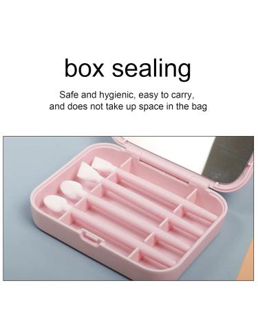 Silicone Makeup Brush Set | Reusable Portable Eyeshadow Brushes with HD Mirror - Ideal for Travel Makeup - Buy Online on SooperMarket.com