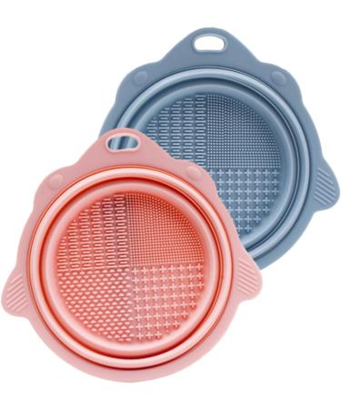Angoily 10 pcs Foldable Brush Cleaner Mat Makeup Tools powder puff Cosmetics Brush Scrubber Makeup Cleaner wash bowl cleaning pad cleaning bowl cleaning board Cleaner Makeup Brush Cleaner 14.5x14.2cmx5pcs Assorted Colorx5pcs - Buy Online on SooperMarket.com