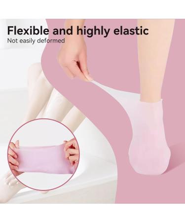 Buy 2 Pairs of Comfort Moisturizing Spa Gel Socks Reusable Peeling Foot Care for Soft Skin | Men & Women | Size S (33-35) - Buy Online on SooperMarket.com
