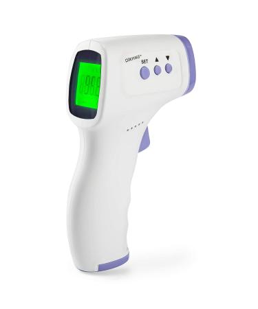 Digital Infrared Forehead Thermometer - No Contact, Fast Readings, Fever Indicators, Memory Function - Babies & Adults - Buy Online on SooperMarket.com