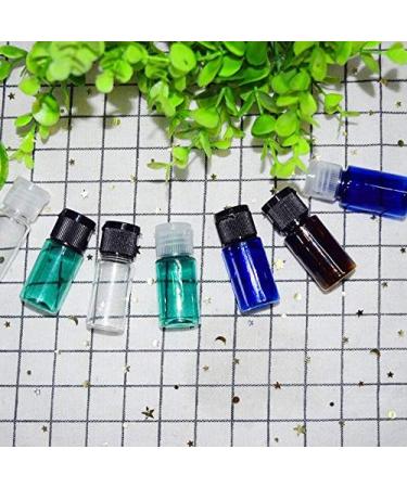 12 x 10ml Empty Plastic Bottles with Flip-Top Lid - Ideal for Softener Water Shower Gel & Emulsion - Black Lid - Buy Online on SooperMarket.com