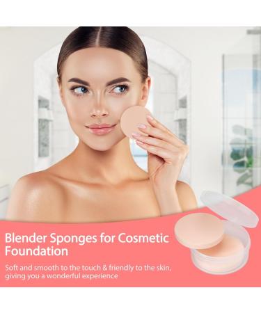 Set of 100 Ultra Soft Round Blender Sponges | Makeup Beauty Sponges for Eye & Face Foundation | Ideal for Wet & Dry Use - Perfect for All Skin Types - Buy Online on SooperMarket.com