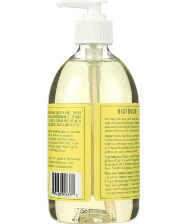 Rebel Green Hand Soap - Peppermint Lemon 16.89 oz | Natural & Eco-Friendly - Buy Online on SooperMarket.com
