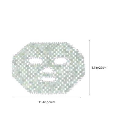 FRCOLOR Jade Facial Mask - Natural Anti-Aging Jade Stone Sleeping Eye Mask for Puffy Eyes & Dark Circles | Beauty Skincare Massage Tool - Buy Online on SooperMarket.com
