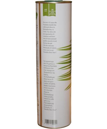 Charisma Greek Organic Extra Virgin Olive Oil from Crete Tin 1L - Cold Extraction 1 L - Buy Online on SooperMarket.com