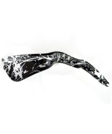 1 piece wave hair clip mini in black silver thread approx. 9cm long - Made in Germany - WeLoveBeads