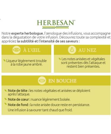 Herbesan Fennel Infusion Easy Digestion Organic 20 Sachets - Buy Online on SooperMarket.com