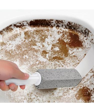 Yawdil Pumice Stone For Toilet Bowl Cleaning Scouring Stick With Handle Powerfully Away Limescale Stain Cleaning Tool - Buy Online on SooperMarket.com