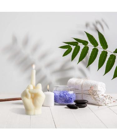 GroBro7 Middle Finger Candle - Danish Pastel Fragrance | Natural Soy Wax Aromatherapy Decor & Pine Incense Sticks for Desk & Home | Unique Gift for Parties & Housewarming - Buy Online on SooperMarket.com