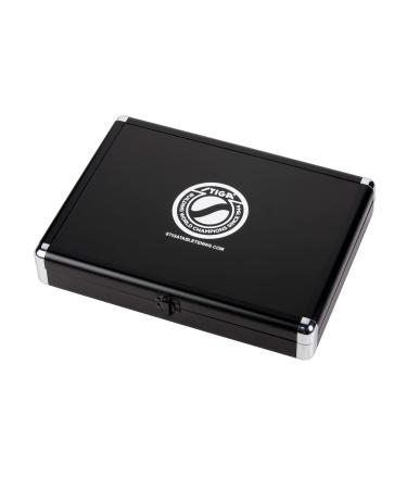 STIGA Padded Aluminum Ping Pong Paddle Hard Case - Stores 1 Table Tennis Racket and 3 Balls