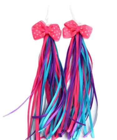 HugeDE Kids' Bicycle Bike Bowknot Streamers Scooter Handlebar Tassel Streamers for Boys Girls Blue