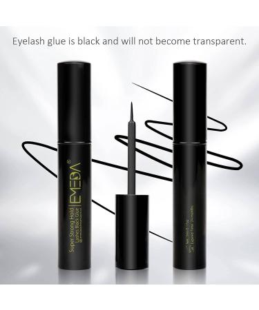 Emeda Black Eyelash Glue 5ml | Fast-Drying Latex Adhesive for Strip & DIY Lashes | Cluster Eyelash Glue (0.17oz) - Buy Online on SooperMarket.com
