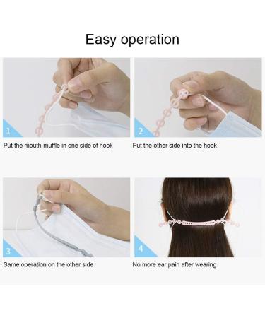 Adjustable Silicone Mask Band Extension - 8PC Earsaver Anti-Gnawing Holder Hook for Ultimate Comfort - Buy Online on SooperMarket.com