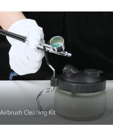 SAGUD Airbrush Cleaning Pot Kit with Strong Glass Bottles & Holder Station - Buy Online on SooperMarket.com