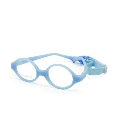 Enzodate baby glasses plant not fliexible safety soft with belt round frame with the normal lens optics children's glasses & cord 37/15 0-1y