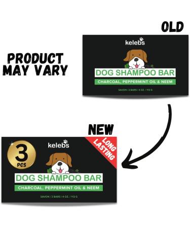 Kelebs Sensitive Dog Shampoo | Vegan Lavender & Oatmeal Soap | Natural Care for Puppies & Dogs | 3 Pack Charcoal - Buy Online on SooperMarket.com