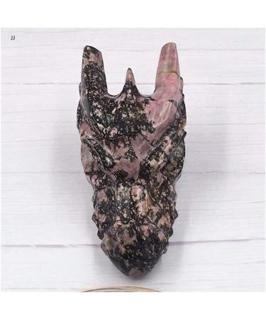 Meditation Home Decor Natural Rhodan Stone keel carvings Dragon Head can do Bonsai Fish Tank Scene as Well as The Role of Evil Spirits Meditation Reiki 550-600g - Buy Online on SooperMarket.com