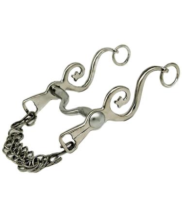 Kandare Spanish Baroque Portugi Show 12.5 13.5 15.5 16.5 gold or silver colors Tysons including chin chain (14.5 silver colors) 14.5 silver colors
