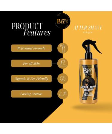 BUMBLE BEE After Shave Spray Cologne Instant Relief and Lasting Freshness After Shaving - 4 Male Fragances 500ml of Pure Comfort. Barber Supplies (500 Ml - 16.9 Oz No 3: Energetic) 1 Fl Oz (Pack of 1) No 3: Energetic - Buy Online on SooperMarket.com