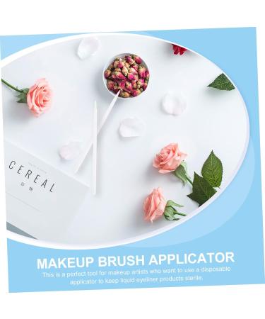 MUSISALY 100pcs Disposable Eyeliner Brush Makeup Brush Applicator Eye Tool Brush Eye Makeup Brush Cosmetic Brush Eyeliner Fiber Brush Eyeliner Applicator Makeup Eye Tool 9x6.5cm White - Buy Online on SooperMarket.com