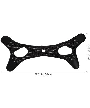 Adjustable Anti-Snoring Chin Strap for Men and Women - Stop Snoring and Improve Sleep Quality - Breathable and Adjustable Design - Black - Buy Online on SooperMarket.com
