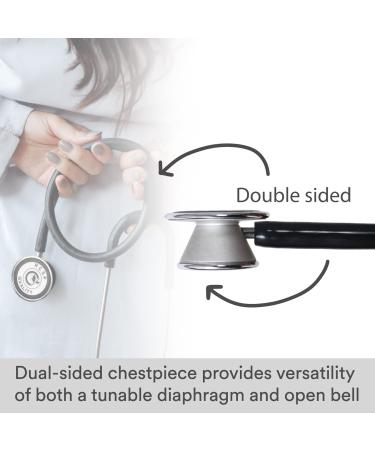 Stethoscope for Doctors & Nurses - Lightweight Dual Head Silver Coated with Flexible Tube & Soft Ear Knobs - Buy Online on SooperMarket.com