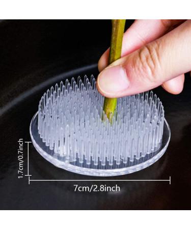 Set of 2 Clear Plastic Flower Frogs Arrangement Holders 2.76 Inch - 70mm - Buy Online on SooperMarket.com