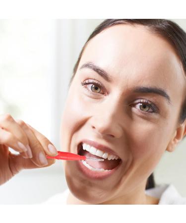 ACBOOR 100-Pack Interdental Brushes | Reusable Tooth Cleaning Tools in Red Blue Light Green & Orange | Best for Teeth Cleaning & Oral Hygiene - Buy Online on SooperMarket.com