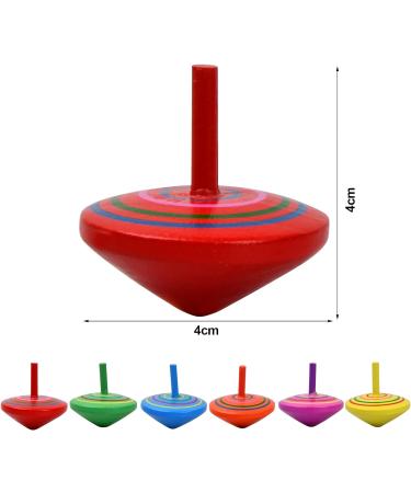 Xzeemo 30-Piece Colorful Wooden Gyro Toy Set - Roundabout & Clamps Gift for Children's Birthdays | Fun Educational Wooden Toys - Buy Online on SooperMarket.com
