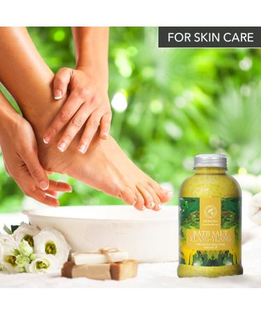 100% Natural Ylang Ylang Bathing Salt 600g | Stress Relief Sleep Aid & Aromatherapy | Spa Quality Relaxation - Buy Online on SooperMarket.com