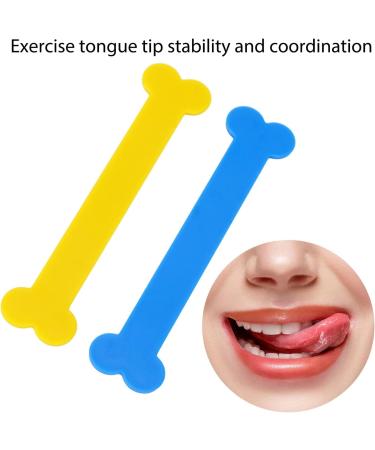 2PC Tongue Muscle Trainer Set - Resin Mouth Muscle Training Device for Speaking & Swallowing Awareness - Buy Online on SooperMarket.com