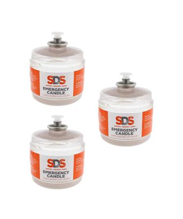 SDS Liquid Oil Candles Votive Candle Fuel Survival Candles Long Burning Candles for Emergency Candle 115 Hours 6 Pack