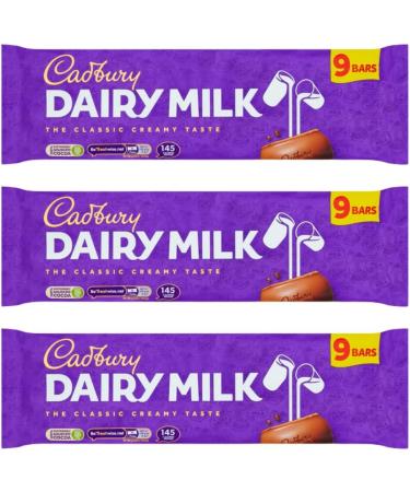 Hamperly Gifts Chocolate Bar Bundle Containing Dairy Milk Chocolate Bars 9 Bars 244.8g (3 Pack) - Buy Online on SooperMarket.com