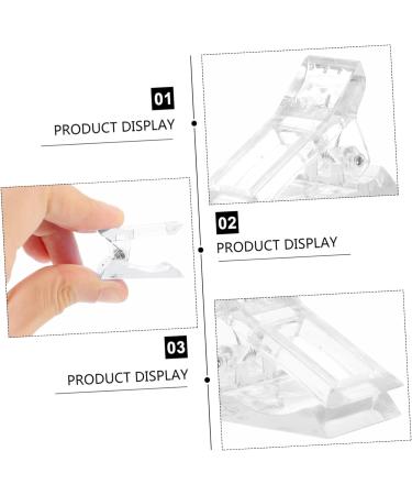 Mikinona 60 pcs UV White Tool Building Nail DIY A Home Tools Gel and Fixing Forms Finger Curve Clamps Clamp Quick Poly Fiberglass Clips Tips Extension Fake Salon Pinching Manicure 1 count (Pack of 1) White Pinkx5pcs - Buy Online on SooperMarket.com