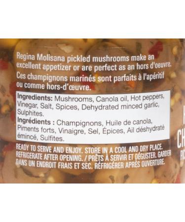 Regina Molisana Hot Pickled Mushrooms in Oil 250 milliliters Hot Mushrooms - Buy Online on SooperMarket.com