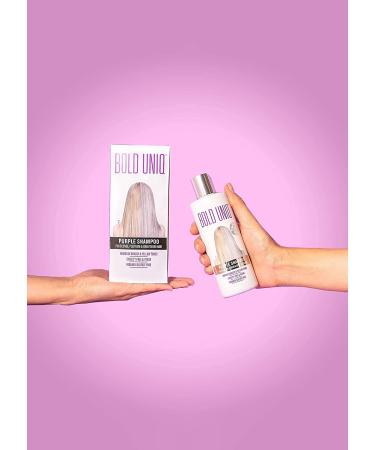 Bold Uniq Purple Shampoo & Mask Bundle - Eliminates Brassiness, Lightens Blonde, Platinum & Gray Hair - Paraben & Sulfate Free - Vegan & Cruelty Free - Buy Online on SooperMarket.com