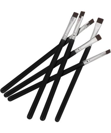 Baluue 30 Pcs Flat Eyebrow Brush Eyeliner Makeup Brush Flat Eyeliner Brush Eye Brush Artificial Fiber Black - Buy Online on SooperMarket.com