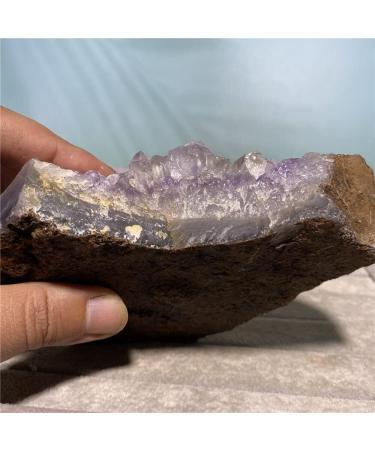 Natural Crystal Rough Amethyst Stone Natural Crystal Geode Specimen Rew Reiki Feng Shui Wicca Living Home Decorative Room - Buy Online on SooperMarket.com