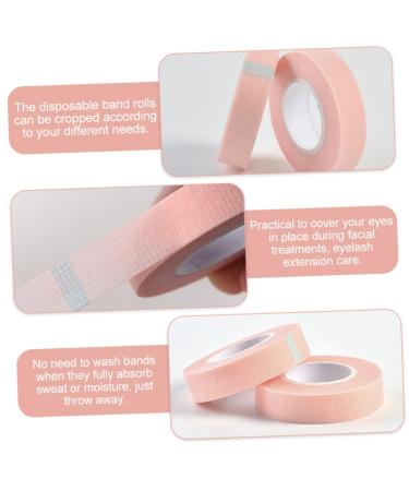 Ipetboom Adhesive Fabric Lash Tape - 7 Rolls Non-Woven Eyelash Extension Tapes 5.1x1.2cm Pink | International Shipping Available - Buy Online on SooperMarket.com
