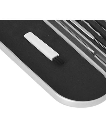Stainless Steel Ear Wax Remover Kit - Portable Ear Cleaning Tool for Home & Travel (Silver) - Buy Online on SooperMarket.com