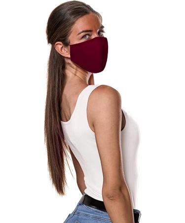 8 Pack Reusable Cloth Face Mask with Adjustable Straps & Nose Wire - Adult Cotton Masks in Black, Dark Grey, Brown, Blue, Burgundy, Green, Purple, Royal Blue - Buy Online on SooperMarket.com