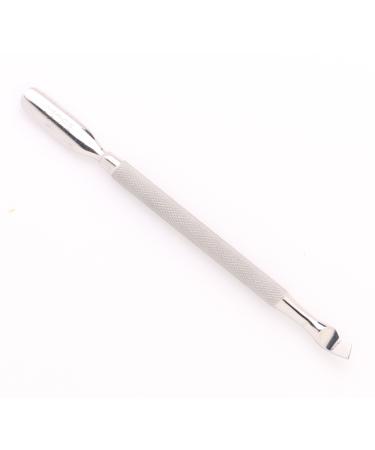 Macs Professional Manicure/Pedicure Cuticle Pusher/ Pterygium Remover & Nail Pusher Double Ended (2 In 1) Made From 100% Stainless Steel - Nail Cuticle Remover and Cleaner Ideal For Nail Art Or Nail Shops By Macs-19-115 (1- Ptreygium Remover/Cuticle Pushe